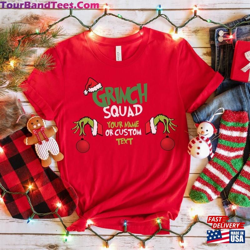 Custom Grinch Squad Shirt Christmas Matching Family Hoodie Unisex 29Uf118706 – Utopia Fashion