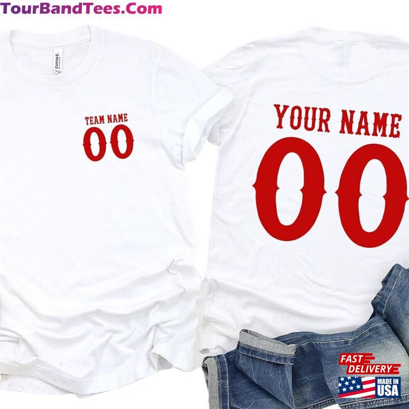 Custom Team T-Shirt Name And Number Customized Football Shirt Hoodie Sweatshirt 29Uf131540 – Utopia Fashion