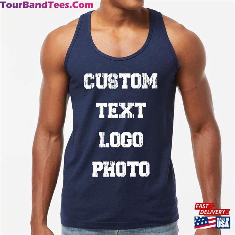 Custom Text Unisex Tank Top Personalized Design T-Shirt 29Uf141419 – Utopia Fashion