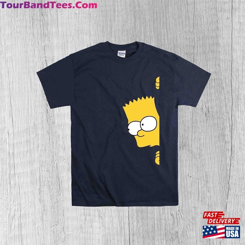 Customize Cartoon Bart Simpson Hiding The T-Shirt Hoody S M L Unisex 29Uf122285 – Utopia Fashion