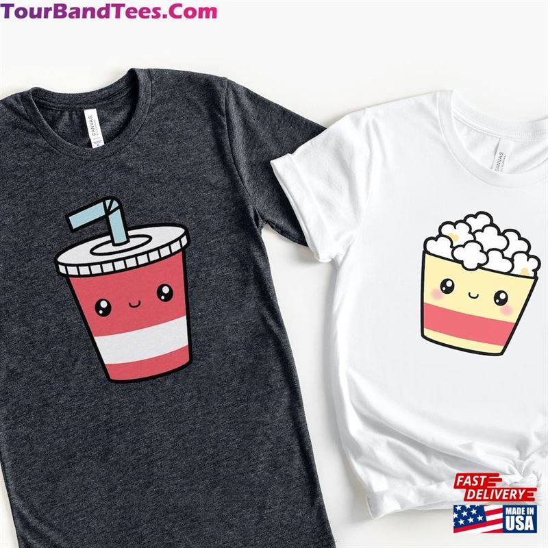 Cute Couples Popcorn Soda Halloween Costume Shirts Fast Food Movie Lover Matching Couple Costumes Tshirt Men Women Unisex Classic 29Uf131566 – Utopia Fashion