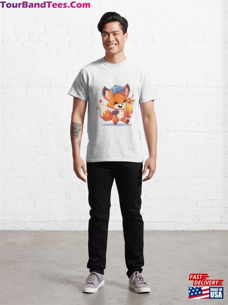 Cute Kawaii Animal Cartoon Fox T-Shirt Classic Unisex 29Uf119068 – Utopia Fashion