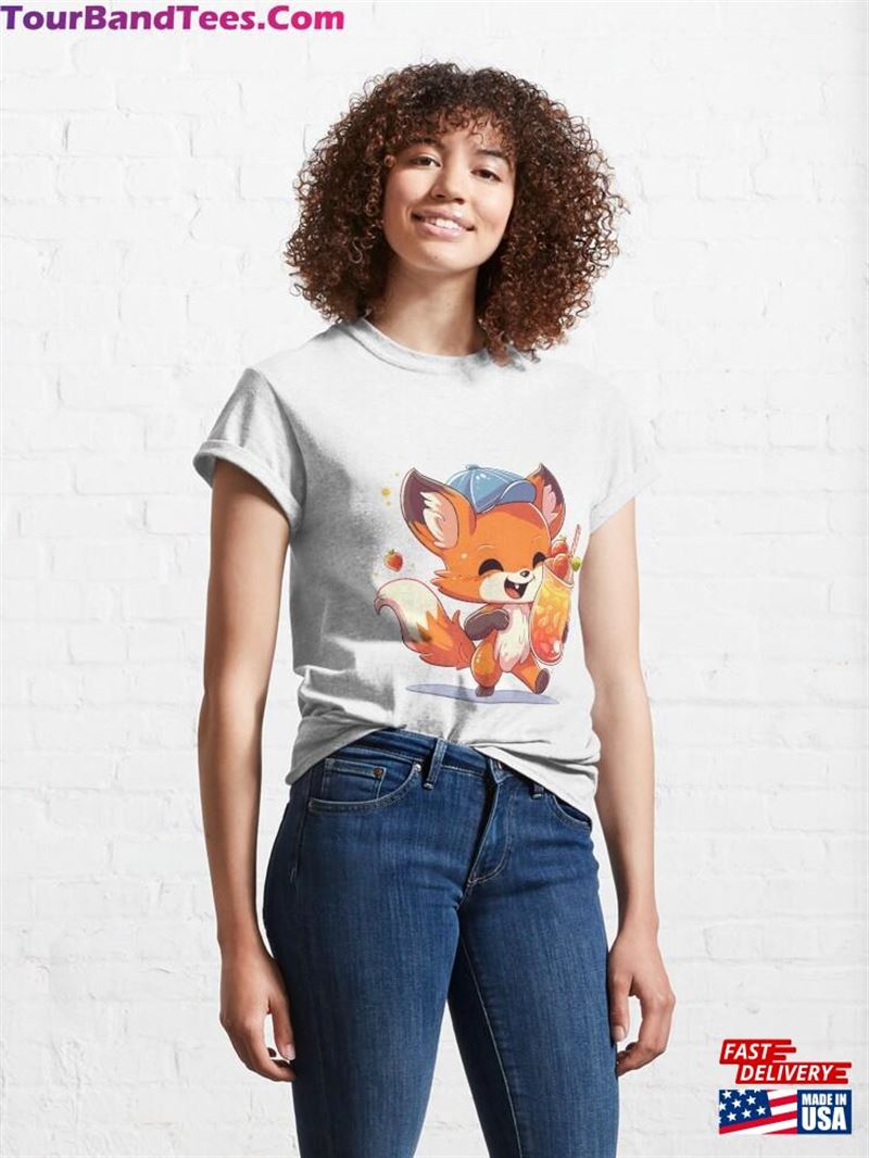 Cute Kawaii Animal Cartoon Fox T-Shirt Classic Unisex 29Uf119068 – Utopia Fashion