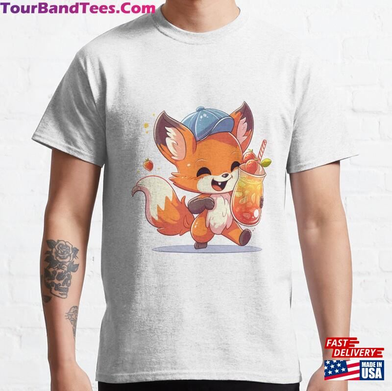 Cute Kawaii Animal Cartoon Fox T-Shirt Classic Unisex 29Uf119068 – Utopia Fashion