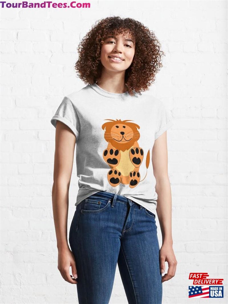 Cute Sitting Lion Classic T-Shirt 29Uf122577 – Utopia Fashion