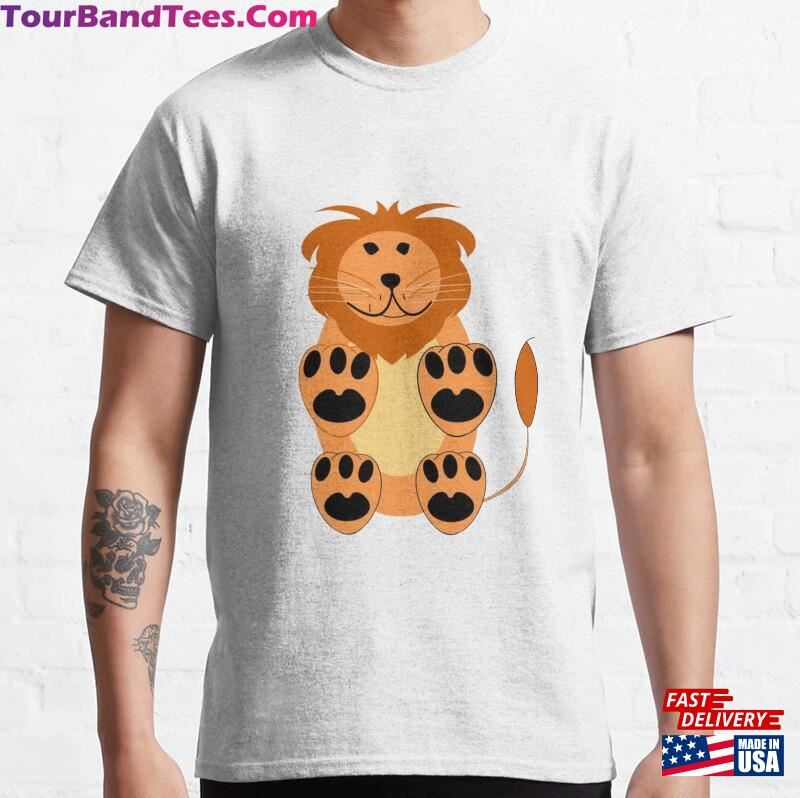 Cute Sitting Lion Classic T-Shirt 29Uf122577 – Utopia Fashion