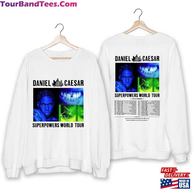 Daniel Caesar Superpowers World Tour Shirt Fan Concert T-Shirt Hoodie 29Uf137001 – Utopia Fashion