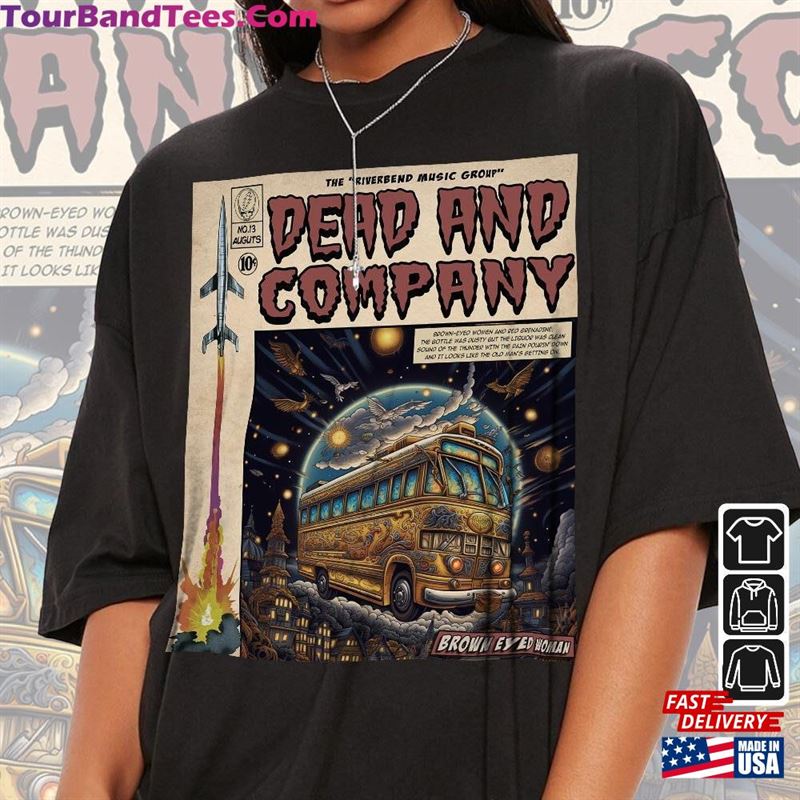 Dead And Company Comic Shirt 90S Vintage Merch Art Riverbend Music Album Concert Final Tour Ticket Graphic Tee Gift V2 Unisex T-Shirt 29Uf123033 – Utopia Fashion