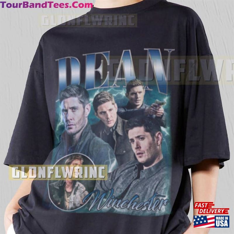 Dean Winchester Shirt Actor Movie Characterjensen Ackles Action T Grapich Tee Vintage Sweatshirt T-Shirt 29Uf136932 – Utopia Fashion