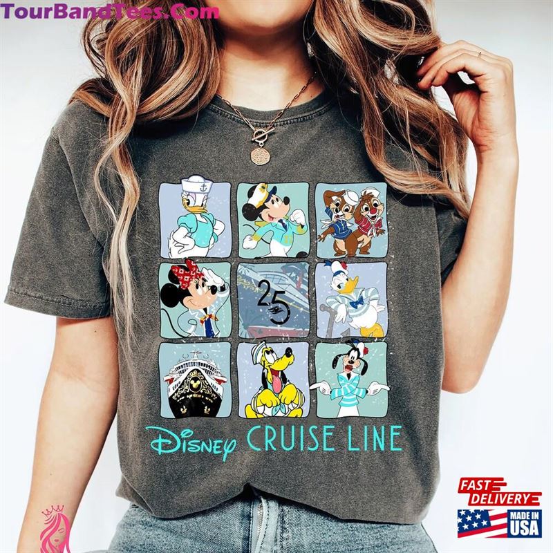 Disney Cruise Line 25Th Anniversary Comfort Color Shirt Silver At Sea Family T-Shirt Unisex 29Uf123686 – Utopia Fashion