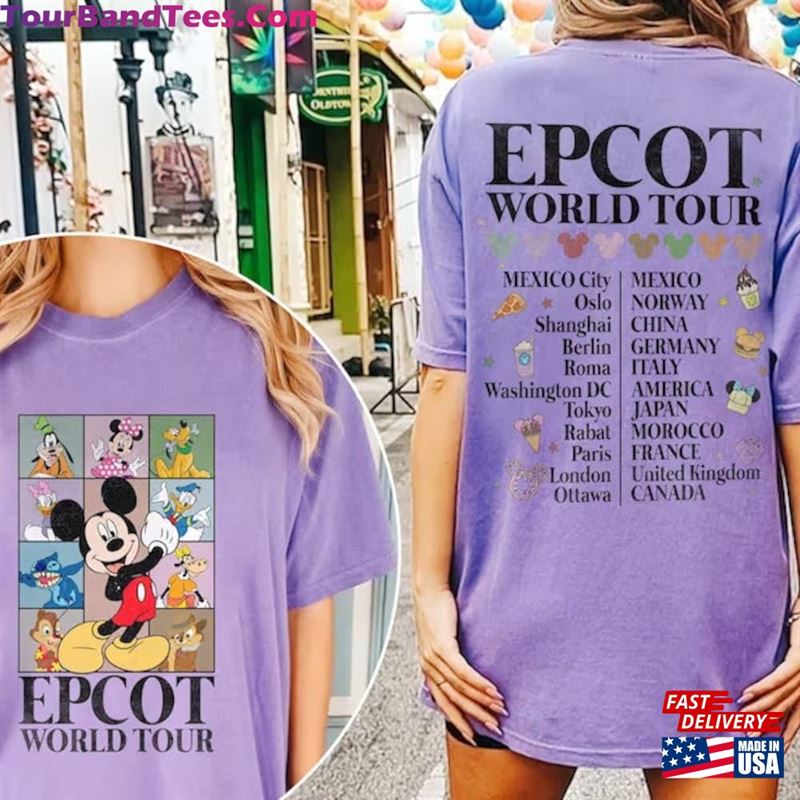 Disney Epcot World Tour Shirt Mickey And Friends Drinking Around The Unisex Hoodie 29Uf118914 – Utopia Fashion