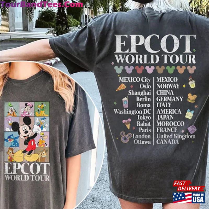 Disney Epcot World Tour Shirt Mickey And Friends Drinking Around The Unisex Hoodie 29Uf118914 – Utopia Fashion