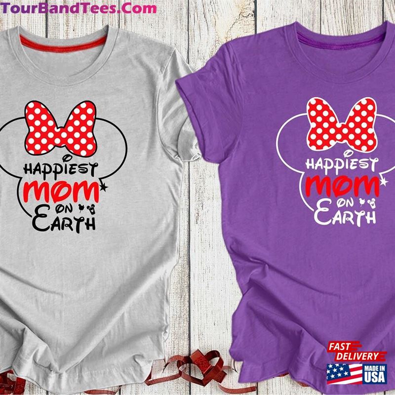 Disney Happiest Mom On The Earth Shirt Mother Sweatshirt T-Shirt 29Uf123245 – Utopia Fashion