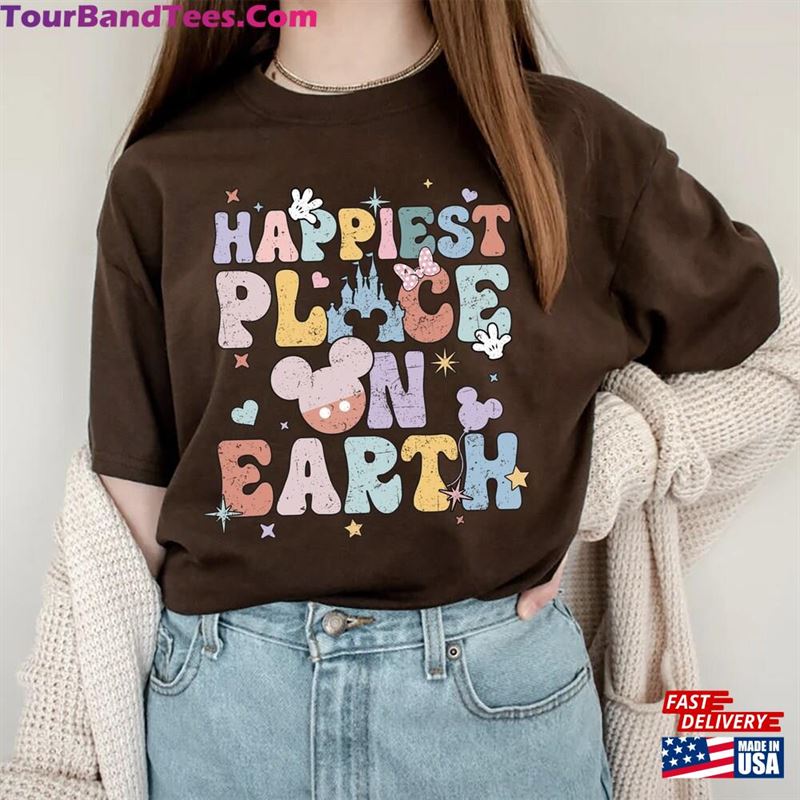 Disney Happiest Place On Earth Comfort Color Shirt Colorful Vacay Aesthetic Unisex Sweatshirt 29Uf124262 – Utopia Fashion