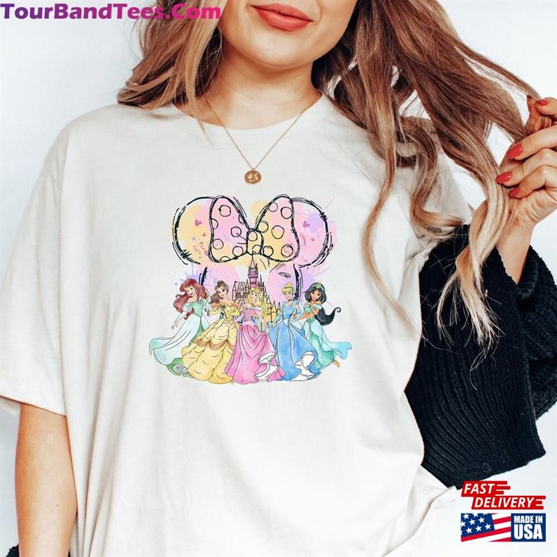 Disney Princess Castle Shirt Vacation Watercolor Tee Unisex T-Shirt 29Uf124053 – Utopia Fashion