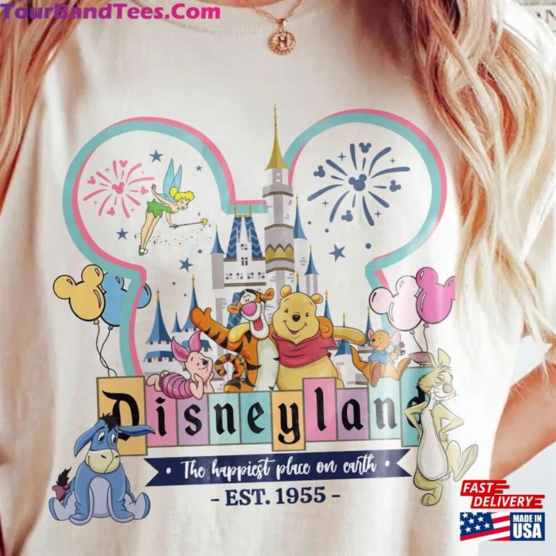 Disneyland Est California Comfort Shirt Vintage Pooh Happiest Place On Earth Disney Shirts Unisex Hoodie 29Uf141649 – Utopia Fashion