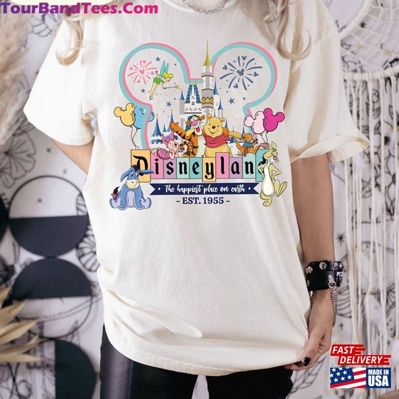 Disneyland Est California Comfort Shirt Vintage Pooh Happiest Place On Earth Disney Shirts Unisex Hoodie 29Uf141649 – Utopia Fashion