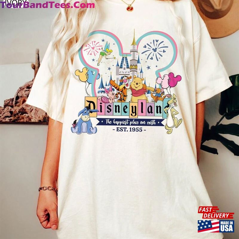 Disneyland Est California Comfort Shirt Vintage Pooh Happiest Place On Earth Disney Shirts Unisex Hoodie 29Uf141649 – Utopia Fashion