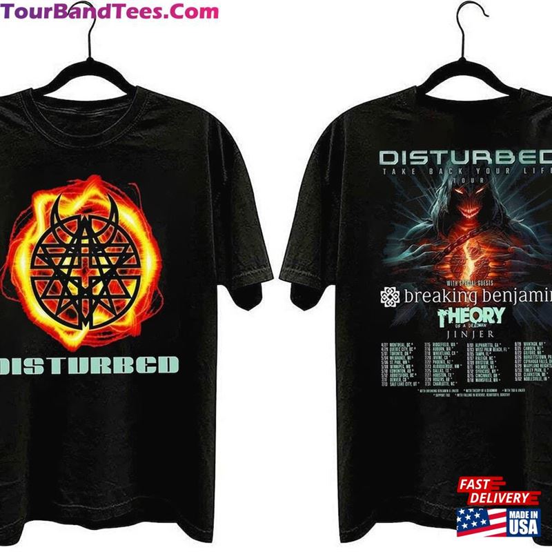 Disturbed Band Spring Summer Tour T-Shirt Take Back Your Life Shirt Hoodie 29Uf118823 – Utopia Fashion