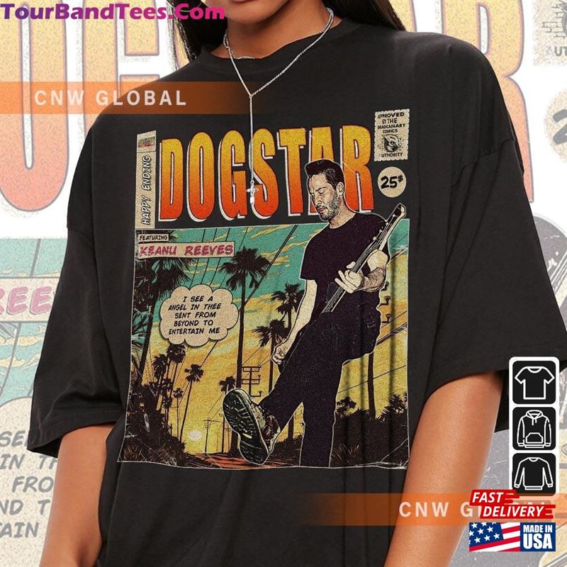 Dogstar Comic Shirt 90S Vintage Merch Art Halo Happy Ending Album Concert Tour Graphic Tee Gift For Fan V3 Sweatshirt Hoodie 29Uf122943 – Utopia Fashion