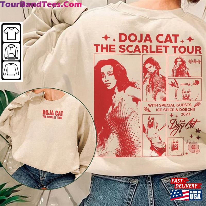 Doja Cat Rap Shirt Double Sided The Scarlet Tour Vintage 90S Y2K Style Unisex T-Shirt 29Uf122303 – Utopia Fashion