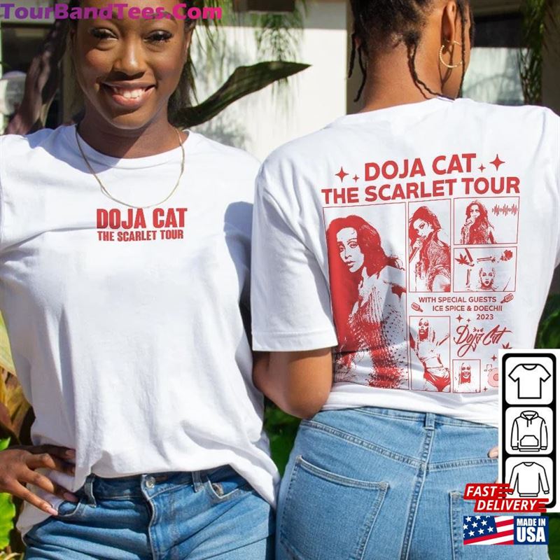 Doja Cat Rap Shirt Double Sided The Scarlet Tour Vintage 90S Y2K Style Unisex T-Shirt 29Uf122303 – Utopia Fashion