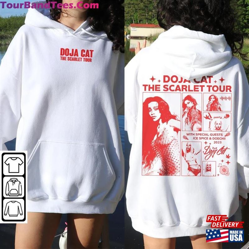 Doja Cat Rap Shirt Double Sided The Scarlet Tour Vintage 90S Y2K Style Unisex T-Shirt 29Uf122303 – Utopia Fashion