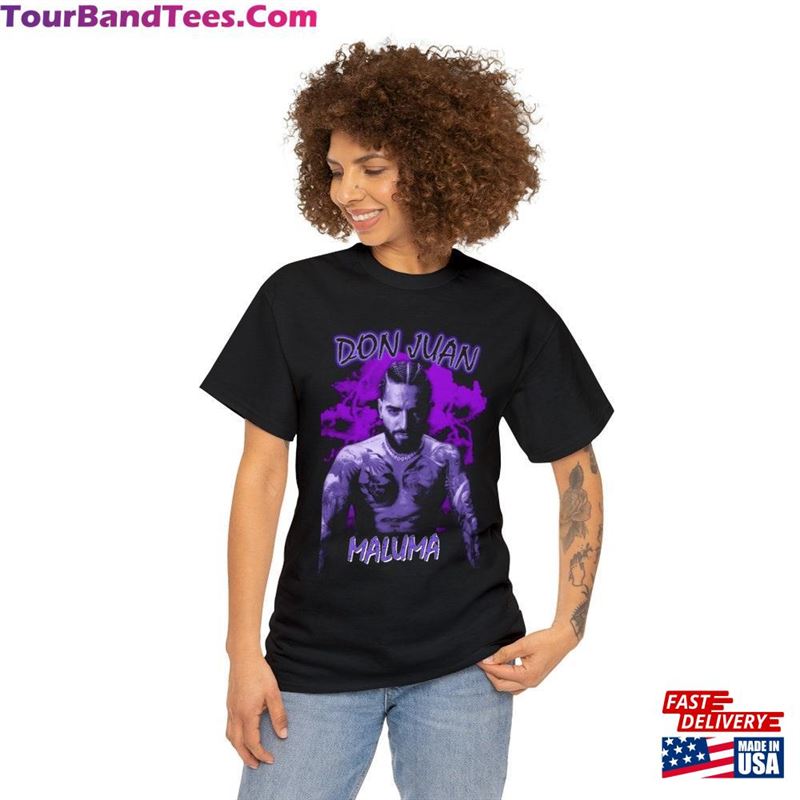 Don Juan Maluma Black T-Shirt (Black W Purple) Classic Unisex 29Uf123480 – Utopia Fashion