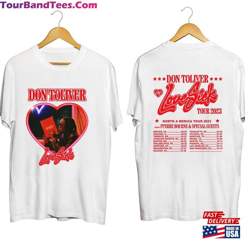 Don Toliver Love Sick Tour Shirt Fan North America Hoodie T-Shirt 29Uf122733 – Utopia Fashion