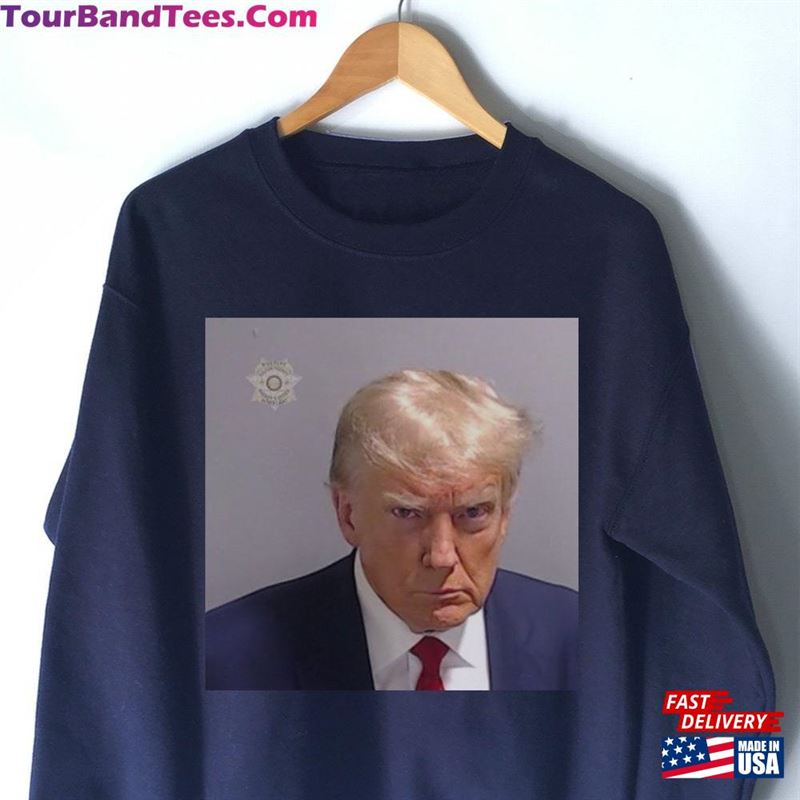 Donald Trump Mug Shot Sweatshirt Classic 29Uf131382 – Utopia Fashion