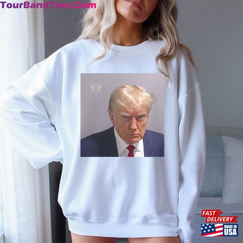 Donald Trump Mug Shot Sweatshirt Classic 29Uf131382 – Utopia Fashion