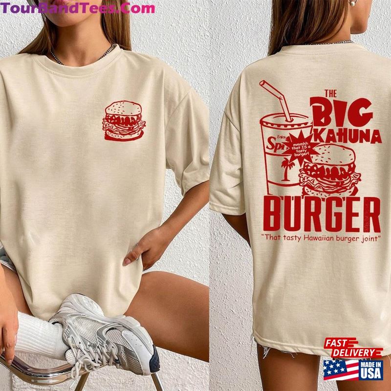 Double Sided Big Kahuna Burger Shirt Inspired By Pulp Fiction Movie T-Shirt Sweatshirt 29Uf124456 – Utopia Fashion