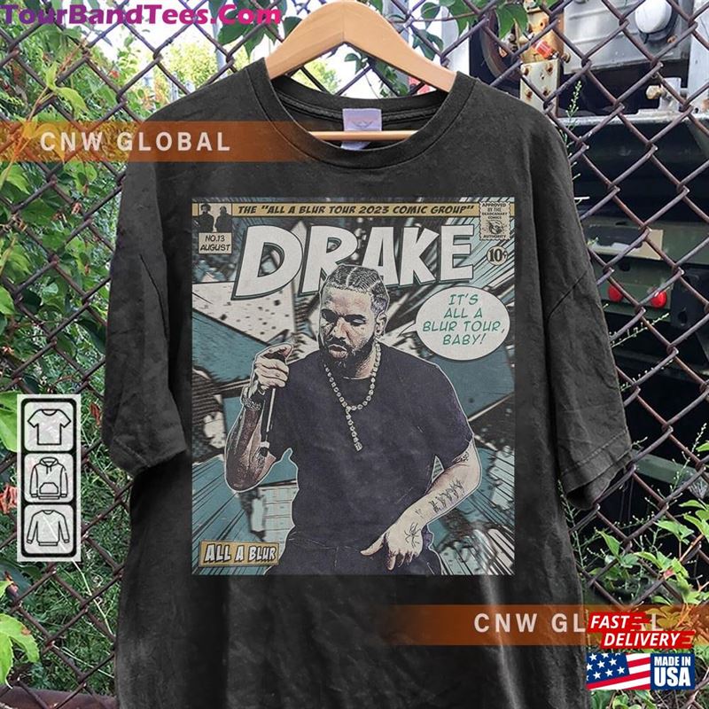 Drake Comic Shirt 90S Vintage Merch Book Art Savage All A Blur World Tour Concert Ticket Graphic Tee Gift For Fan V2 Hoodie Classic 29Uf122852 – Utopia Fashion