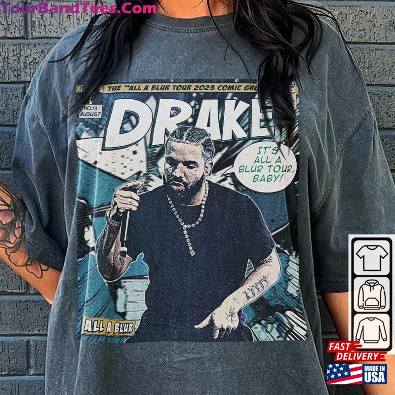 Drake Comic Shirt 90S Vintage Merch Book Art Savage All A Blur World Tour Concert Ticket Graphic Tee Gift For Fan V2 Hoodie Classic 29Uf122852 – Utopia Fashion