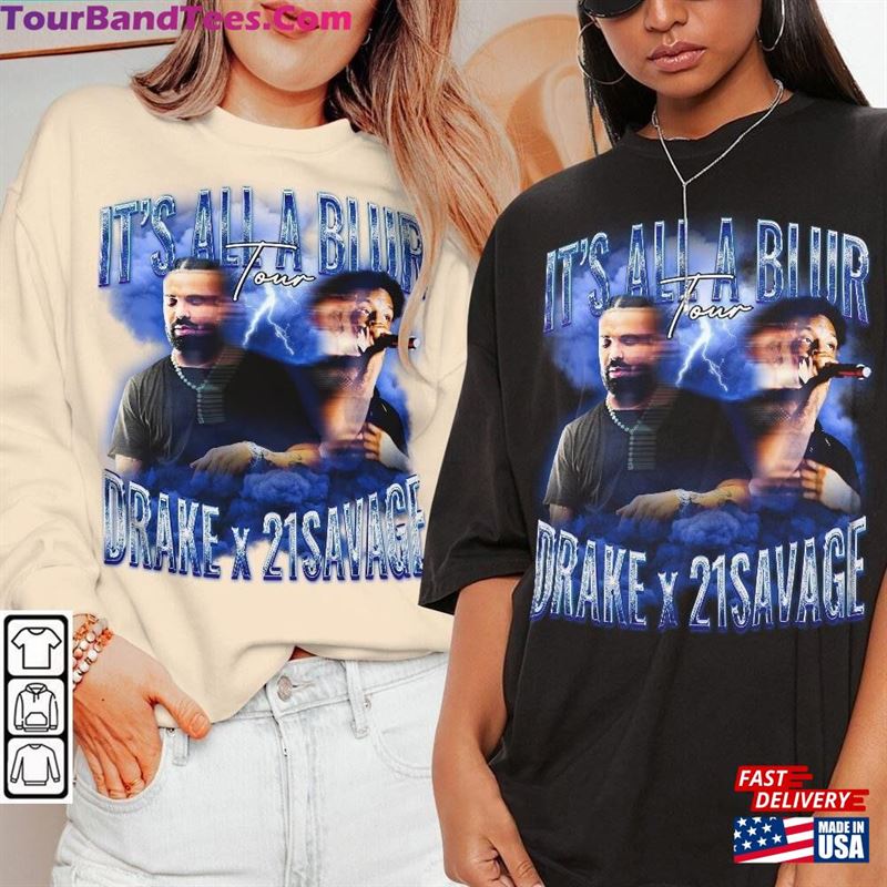 Drake Savage Rap Shirt It’S All A Blur Tour 90S Y2K Style Sweatshirt T-Shirt Unisex 29Uf122208 – Utopia Fashion