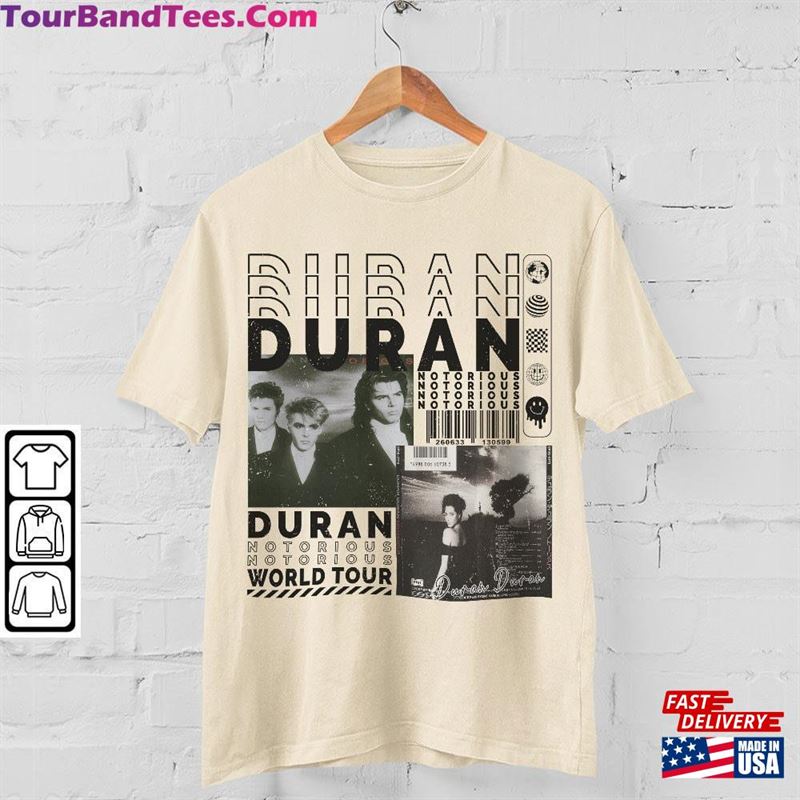 Duran Music Shirt V1 Sweatshirt Y2K Merch Vintage North American Tour Album Notorious Unisex 90S Hoodie L2504M Classic 29Uf118680 – Utopia Fashion