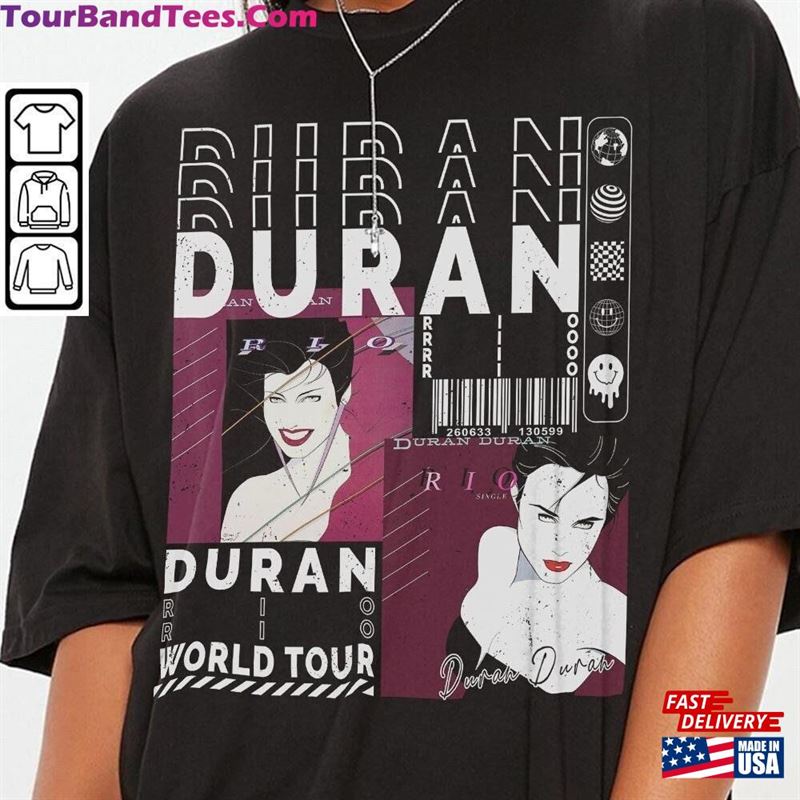 Duran Music Shirt V1 Sweatshirt Y2K Merch Vintage North American Tour Album Rio Unisex 90S Hoodie L2504M 29Uf119052 – Utopia Fashion