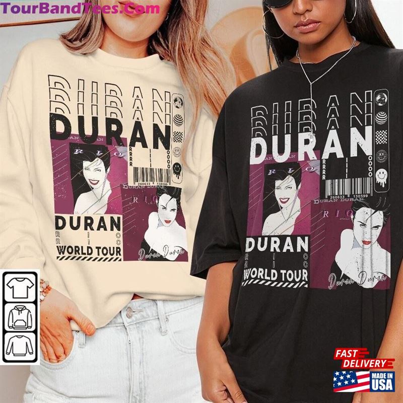 Duran Music Shirt V1 Sweatshirt Y2K Merch Vintage North American Tour Album Rio Unisex 90S Hoodie L2504M 29Uf119052 – Utopia Fashion