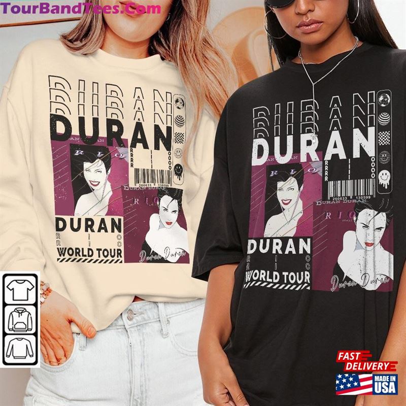 Duran Music Shirt V1 Sweatshirt Y2K Merch Vintage North American Tour Album Rio Unisex 90S Hoodie L2504M T-Shirt 29Uf118659 – Utopia Fashion