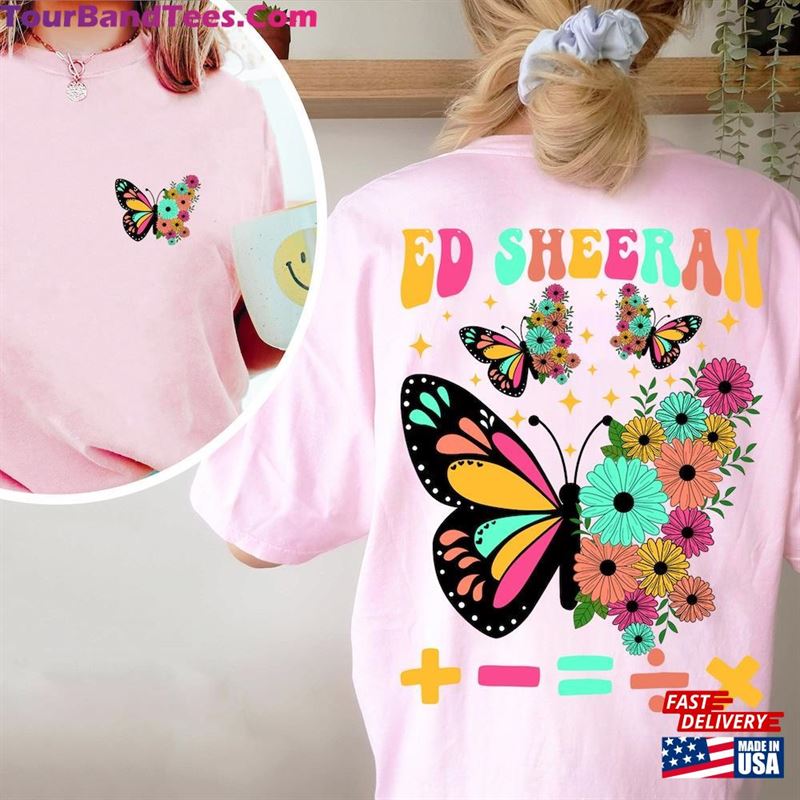 Ed Sheeran Butterlfy T-Shirt Butterfly Equals Tour Shirts The Mathematics World Shirt Sweatshirt 29Uf122599 – Utopia Fashion