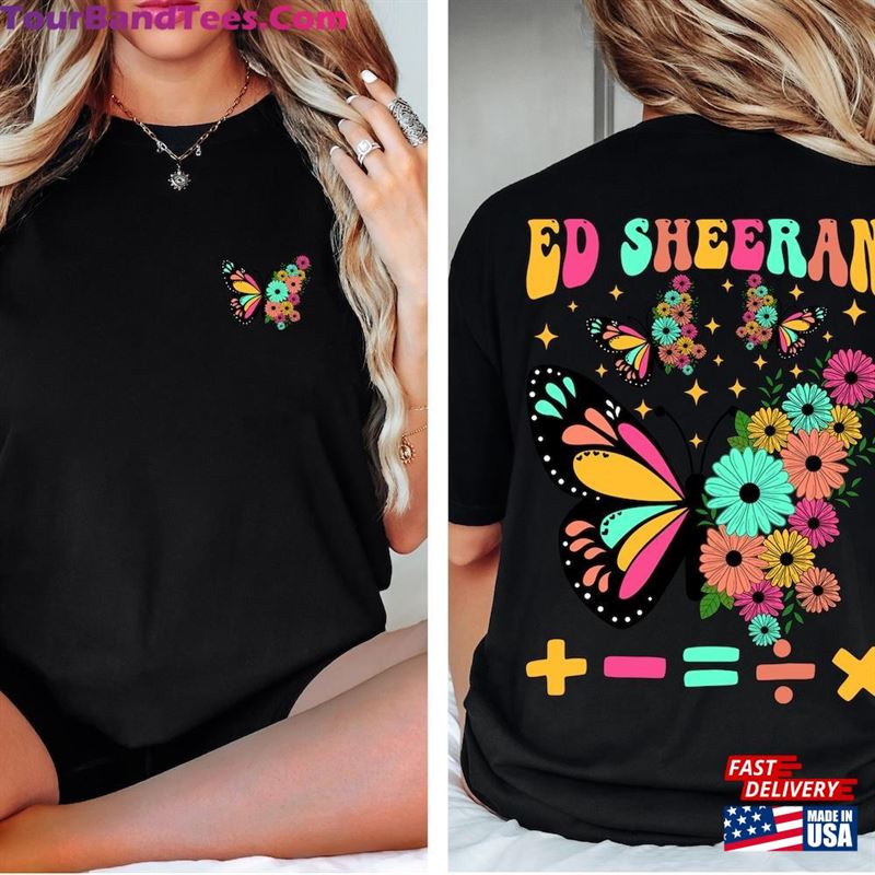 Ed Sheeran Butterlfy T-Shirt Butterfly Equals Tour Shirts The Mathematics World Shirt Sweatshirt 29Uf122599 – Utopia Fashion