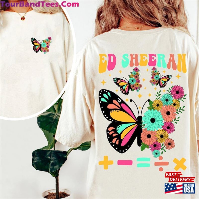 Ed Sheeran Butterlfy T-Shirt Butterfly Equals Tour Shirts The Mathematics World Shirt Sweatshirt 29Uf122599 – Utopia Fashion