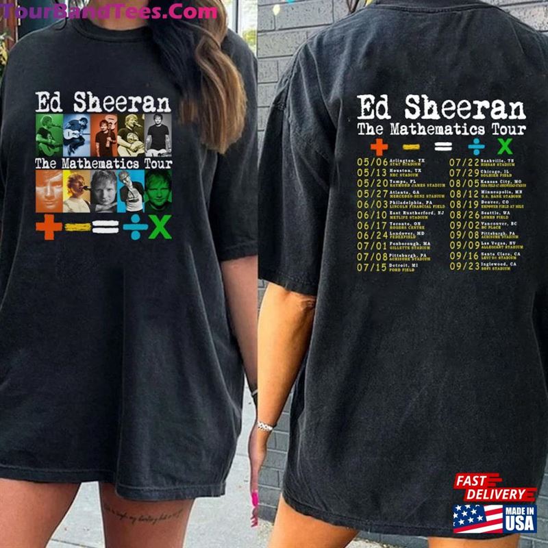 Ed Sheeran The Mathematics Tour Shirt Concert Tee Hoodie Sweatshirt 29Uf122320 – Utopia Fashion