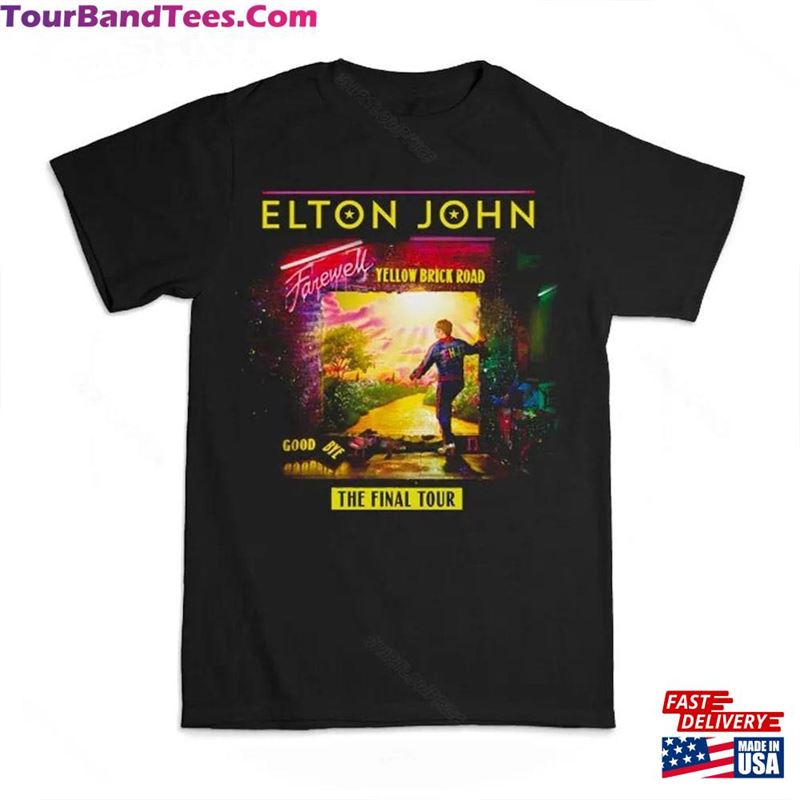 Elton John T-Shirt Farewell Tour The Final Yellow Brick Road Classic 29Uf122689 – Utopia Fashion