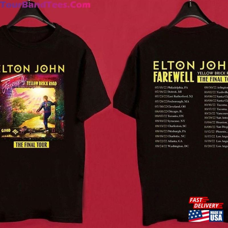 Elton John T-Shirt Farewell Tour The Final Yellow Brick Road Classic 29Uf122689 – Utopia Fashion