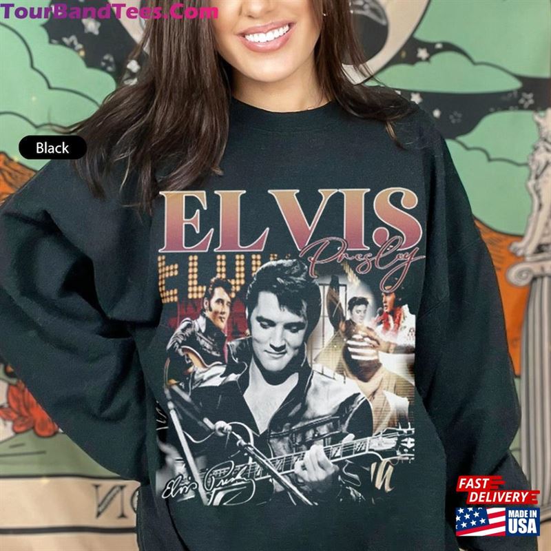 Elvis Presley Homage Shirt Movie Short Sleeve Sweatshirt Hoddie Hoodie Classic 29Uf131360 – Utopia Fashion