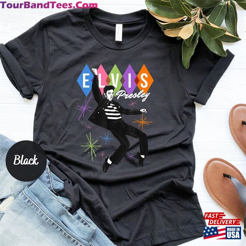 Elvis Presley Official Dancing Star Rock Music T-Shirt Shirt Retro Classic 29Uf122608 – Utopia Fashion