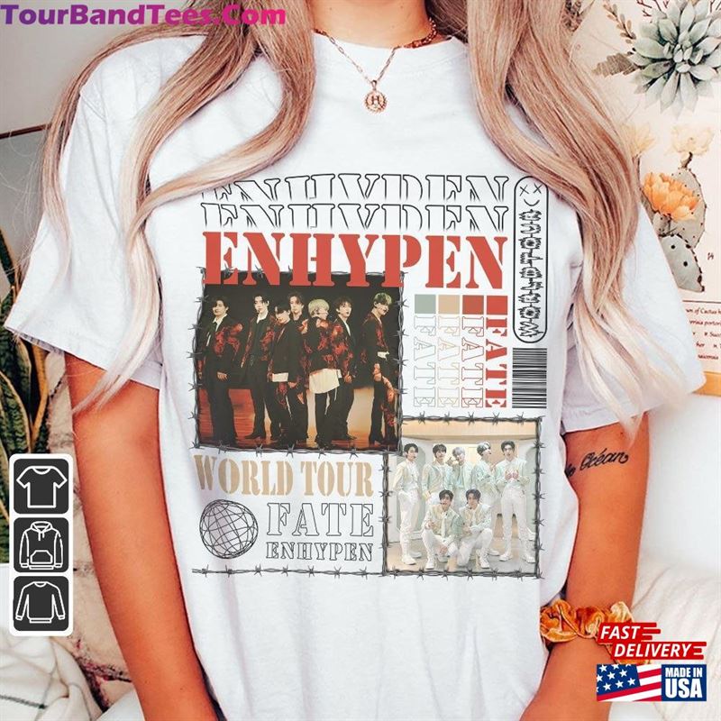 Enhypen Kpop Shirt World Tour Fate Merch Dark Blood Tee T-Shirt Unisex 29Uf123354 – Utopia Fashion