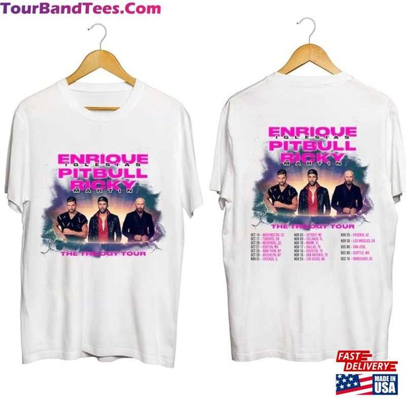 Enrique Iglesias X Pitbull Ricky Martin The Trilogy Tour Shirt Concert Sweatshirt T-Shirt 29Uf122670 – Utopia Fashion