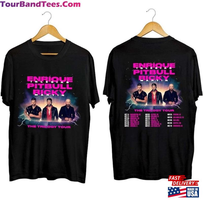 Enrique Iglesias X Pitbull Ricky Martin The Trilogy Tour Shirt Concert Sweatshirt T-Shirt 29Uf122670 – Utopia Fashion